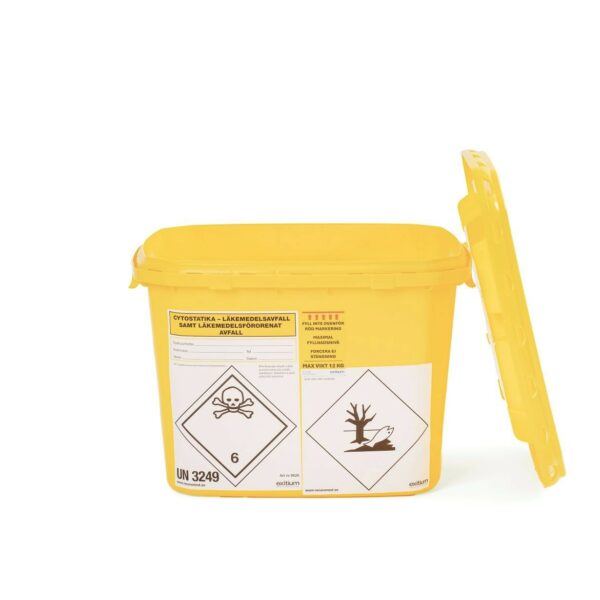 30 liters behållare x 1 st, Pakettjänst för cytostatika och läkemedelsförorenat avfall