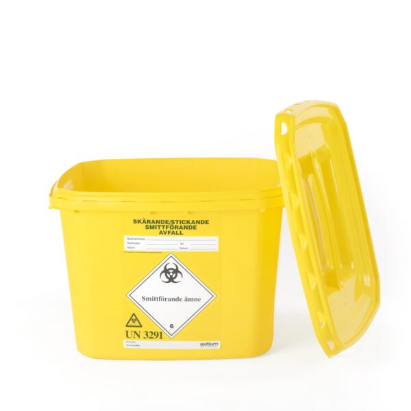 30 liters behållare X 1 st. Pakettjänst för smittförande avfall och stickande/skärande avfall